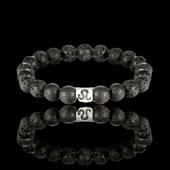 7.25inch Black Lava Leo Zodiac - Picture 1 of 2